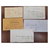 US Stampless Covers, 5 total early to mid 1800s, i