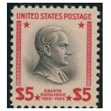 US Stamps #834 Mint NH $5 Coolidge Prexie