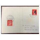 Austria Stamps Post-War Obliterated Hitler Head on