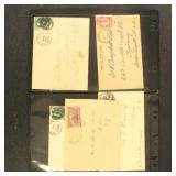 US Stamps 1870s-1890s Covers & Cards, includes a H