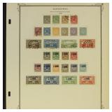 Schleswig Stamps collection on page, mixed conditi