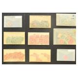 US Stamps 1910s-1920s Washington Franklin issues,