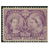 Canada Stamps #64 Mint Hinged with slightly short