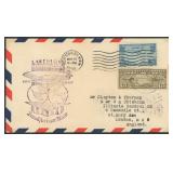 US Stamps Hindenburg First Flight Cover with purpl