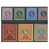 Natal Stamps #110-116 Mint HR 1908 King Edward VII