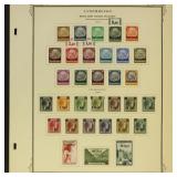 German Occupation Stamps collection on pages, mixe