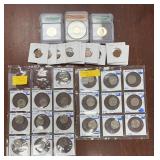 US Coins and Supplies including 10 Silver Wartime