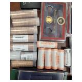 US Coins $160+ Mostly Quarters in rolls, plus some