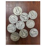 US Silver Coins 1928 Standing Liberty Quarters Gro