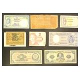 Worldwide Paper Money & Banknotes, mixed condition