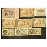 Worldwide Paper Money & Banknotes, mixed condition