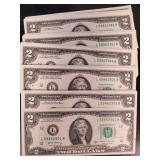 100 Sequential $2 Notes, $200 face value, 2017 Ser