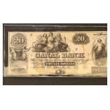 US Obsolete Currency $20 Canal Bank of New Orleans