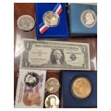 US Coins & Currency Accumulation includes 1957B $1