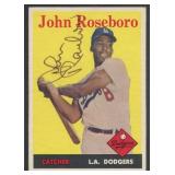 John Roseboro Autographed 1958 Topps Baseball Card