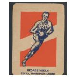 1952 Wheaties George Mikan Basketball Card Hand-Cu