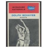 Dolph Shayes 1961 Fleer Basketball card #63 with l