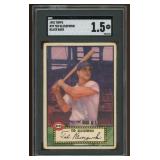 Ted Kluszewski Black Back 1952 Topps Baseball Card