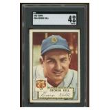 George Kell 1952 Topps Baseball Card SGC Graded 4,