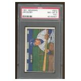 Jim Busby 1951 Bowman Baseball Card PSA Graded 8 O
