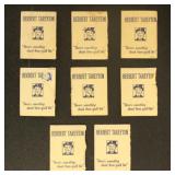 1939 Herbert Tareyton Pop-Up Cards in envelopes, 8