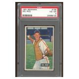 Del Rice 1951 Bowman Baseball Card PSA Graded 4