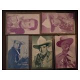 1940s-1960s Western Cowboys Exhibit Cards, 5 total