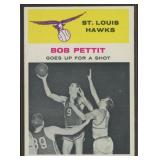 Bob Petit 1961 Fleer Basketball card #59 with ligh