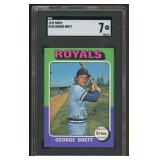 George Brett 1975 Topps Rookie Baseball Card SGC G