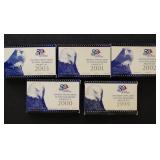 US Proof Sets 1999-2003 Statehood Quarter Sets