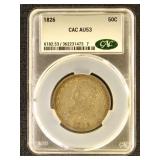 US Silver Coin 1826 Small Letters Capped Bust Half