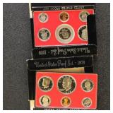 US Proof Sets 1978 & 1979 group of 2