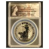 Britannia First Strike Silver Coin 2022 QEII MS70