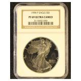 US Coin 1994-P Silver Eagle PF69 Proof Ultra Cameo