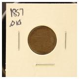 US Coin 1857 Flying Eagle Cent, Circulated