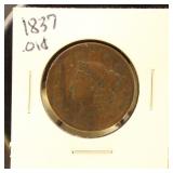 US Coin 1837 Large Cent, Circulated