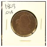 US Coin 1803 Large Cent, Circulated