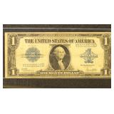 US Paper Money 1923 $1 Silver Certificate, circula