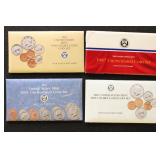 US Coins 1987, 1989, 1990, & 1991 US Mint Sets, P