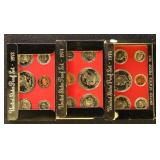 US Proof Sets 1973, 1974, & 1975 group of 3