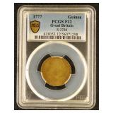 Great Britain Coin 1777 Guinea (S-3728) Graded F12
