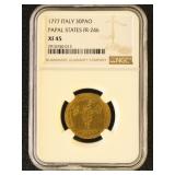Italy Coin 1777 30Pao (Papal States Fr-246) Graded