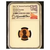 US Coin 2019-W Penny PF69RD NGC Graded, Proof Red