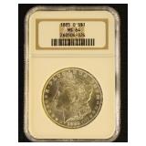 US Coins 1885-O Morgan Silver Dollar Graded MS64 b