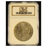 US Coins 1886 Morgan Silver Dollar Graded MS64 by