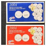 US Coins 2004 US Mint Set, P & D in Original Envel