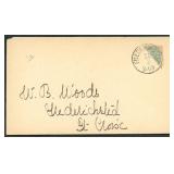 Danish West Indies Stamps #7c tied with black Fred