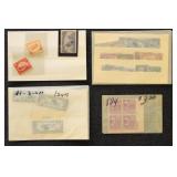 US Stamps #C3, C6 Mint OG with small faults plus a