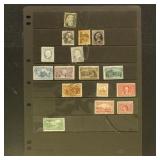 US Stamps Mint and Used Group on Page 1860s-1920s