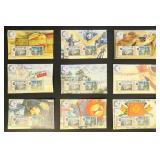 Singapore Stamps #715A-715J Mint NH 10 Souvenir Sh